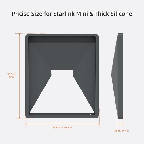Imagen 2 del producto Starlink Mini funda Mini cubierta protectora funda de silicona líquida para Starlink parabólica para Starlink cubierta completa portátil
