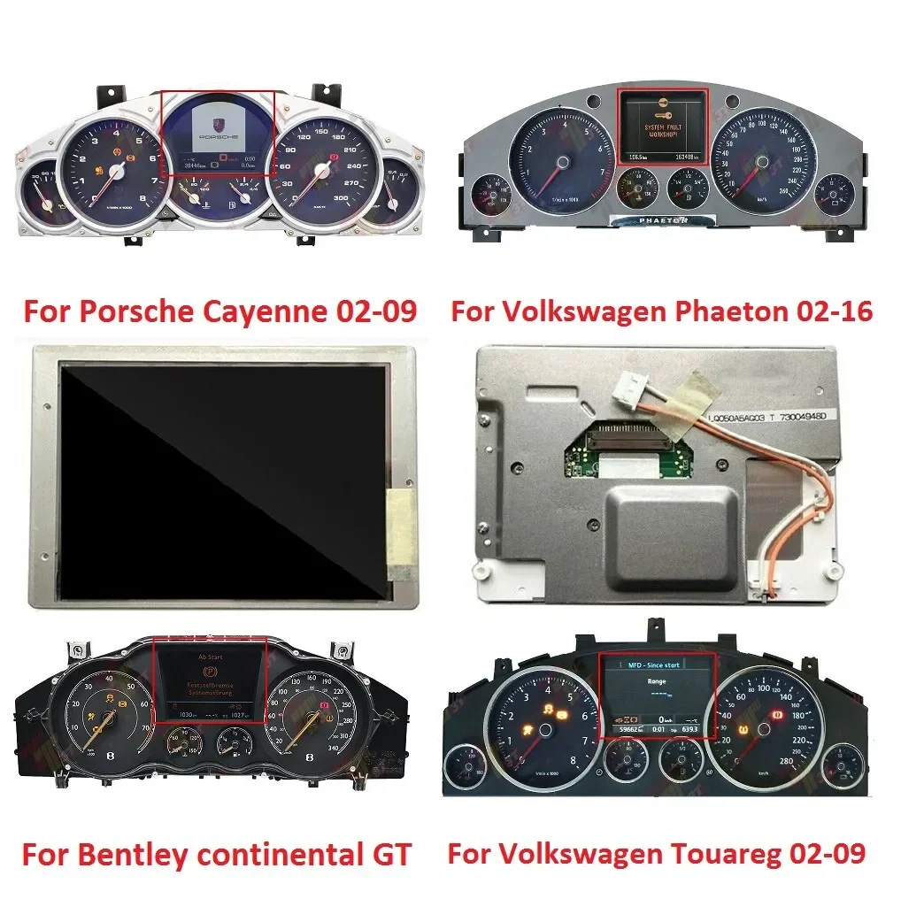 

5" inch LCD Display LQ050A5AG03 for VW Touareg/Phaeton, Porsche Cayenne, RUF Dakara Cluster