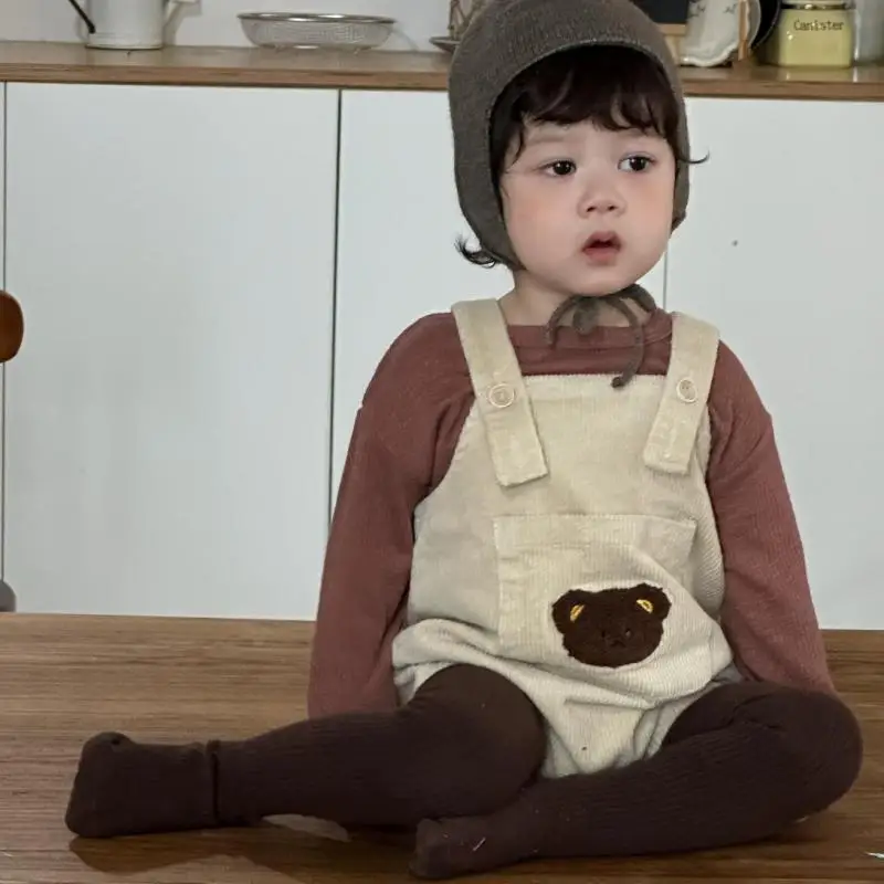 

2025 Autumn New Baby Sleeveless Strap Bodysuit Newborn Toddler Thick Corduroy Jumpsuit For Boy Girl Infant Overalls Clothes