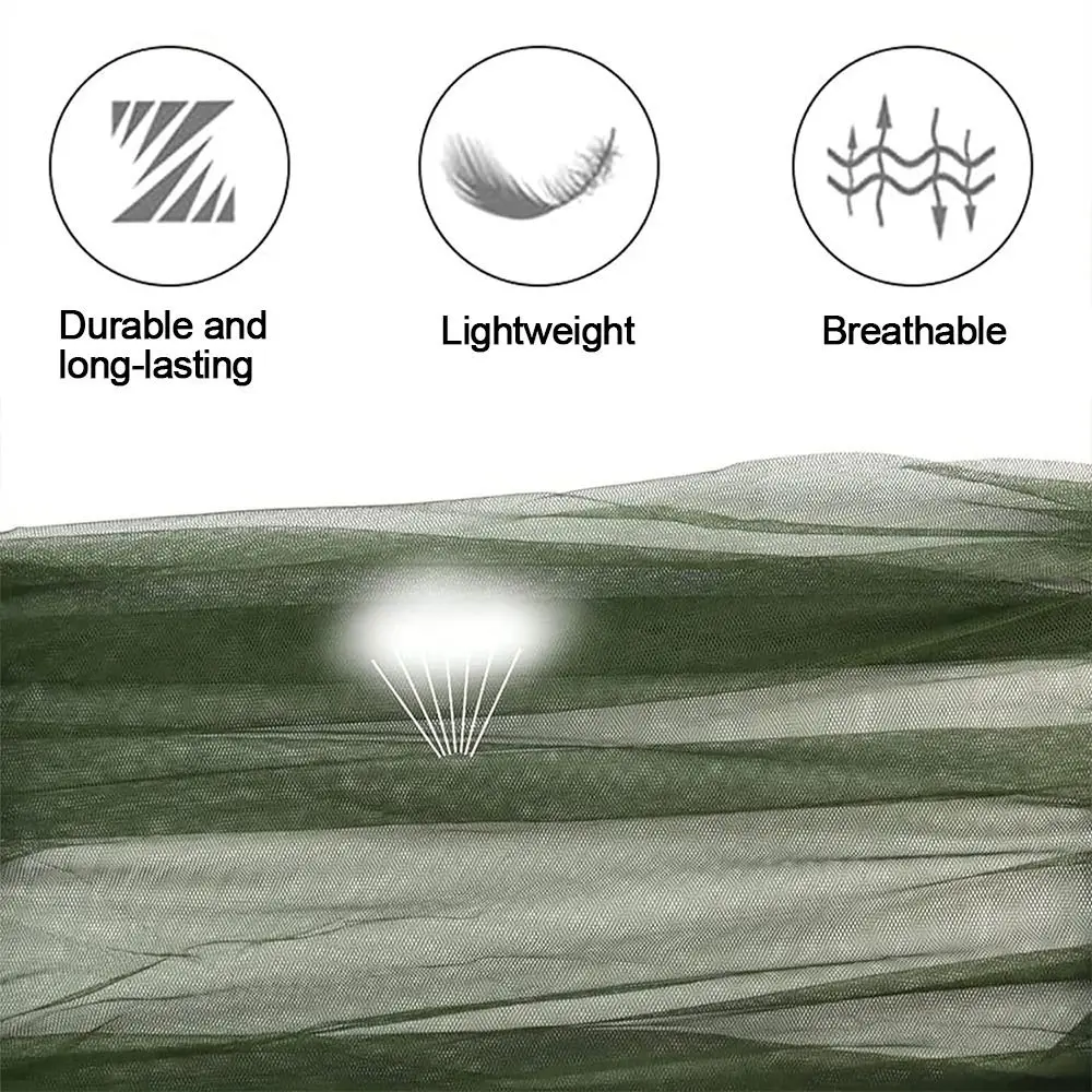 통기성 메쉬 모기 헤드 네트 가벼운 모자 네트 커버 야외 캠핑 낚시용 방충 모자