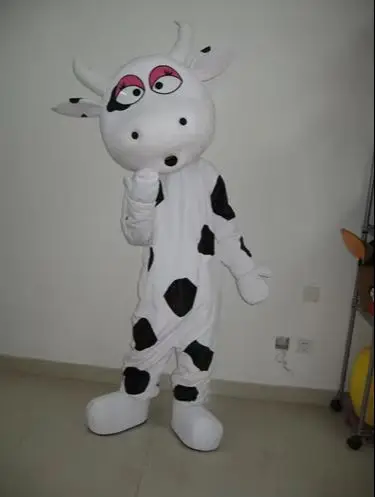 New Version the Little Dotted COW Mascot Costume Adult Birthday Party Fancy Dress Halloween Cosplay Outfits Clothing Xmas