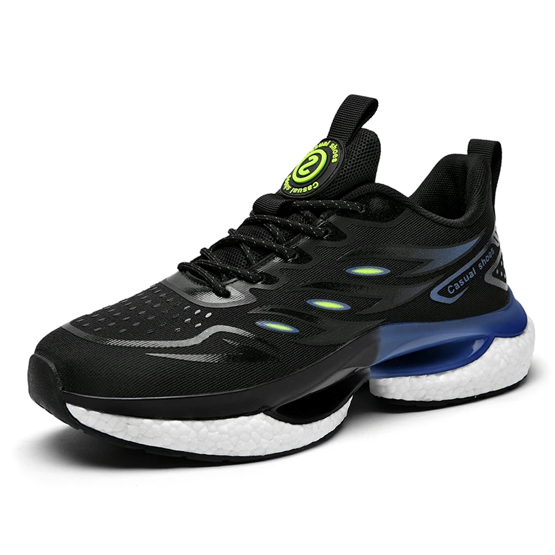 Breathable Mesh TPU Popcorn Platform Cushioning Sports Shoes Men Soft  Running Jogging Training Trend Sneakers