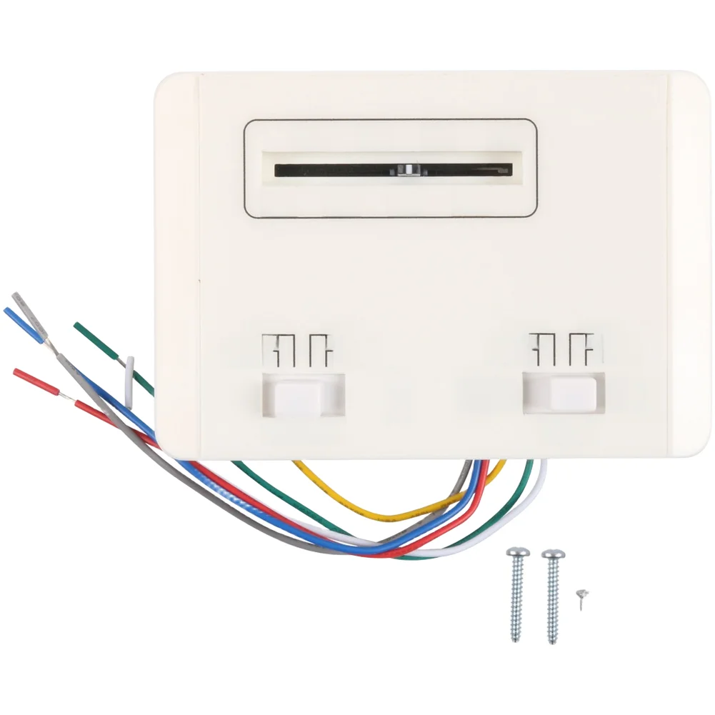 For RV Air Conditioners Black,White RV Thermostat 12V 24V RV Thermostat Air Conditioner Control ABS Plastic Construction