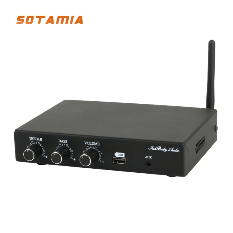 

SOTAMIA TPA3116D2 Bluetooth 5.0 Amplifier Board Four Channels 50Wx2+100Wx2 Dual Subwoofer Amplifier Audio AUX Home Amplificador