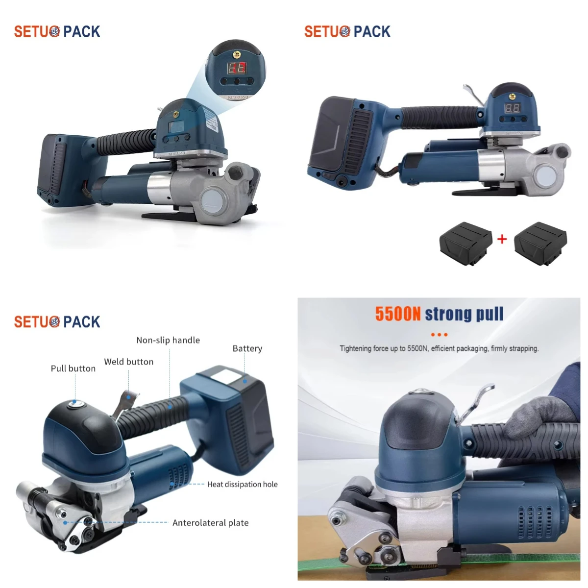 

STLF OYPDD19A Strapping Machine PP/PET Strip Rechargeable Packaging Tool Automatic Portable Handheld Wrapping Machine
