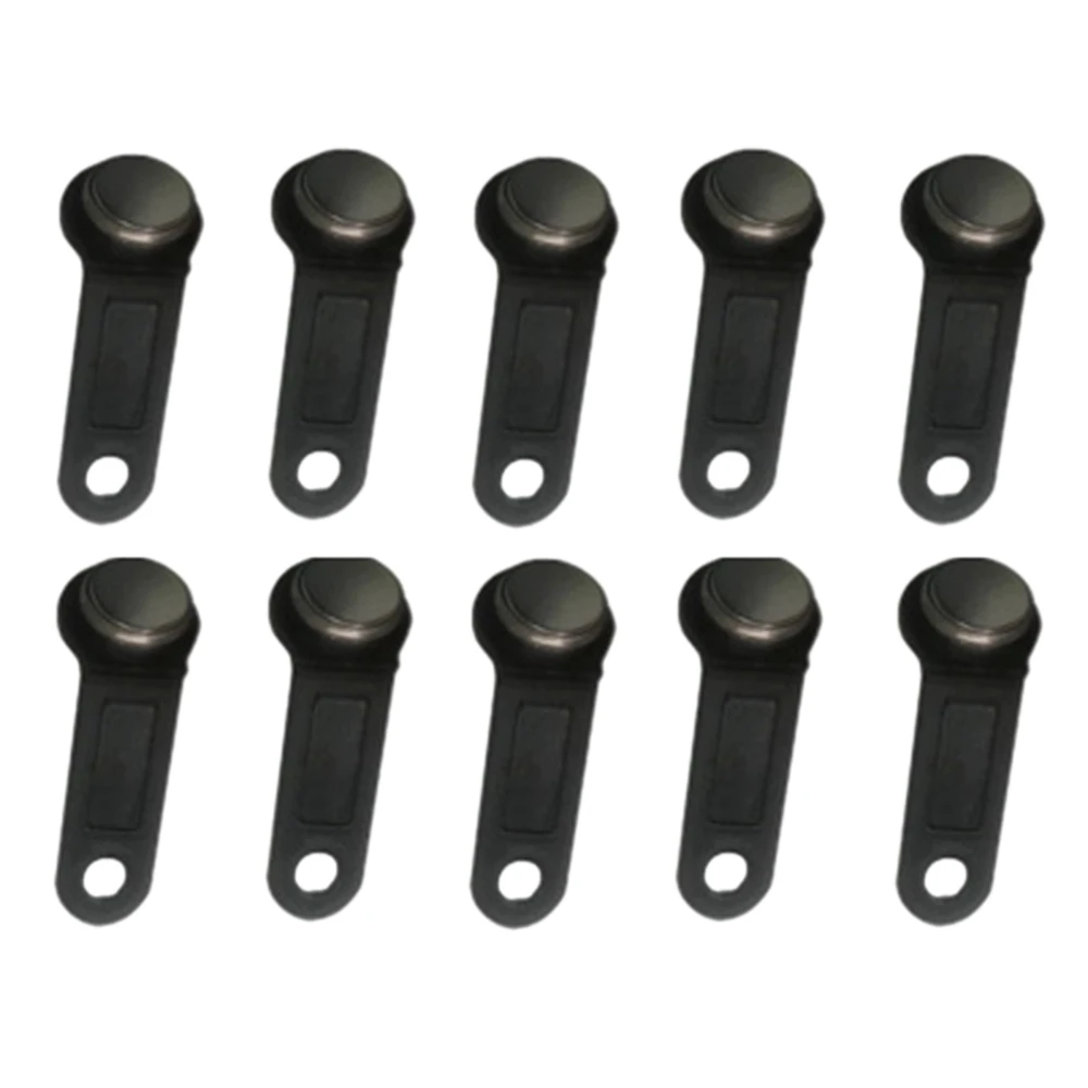 A93P 10Pcs Rw1990 Regravável Rfid Tm Touch Memory Key Ibutton Botão de informações Cartão chave inteligente eletrônico