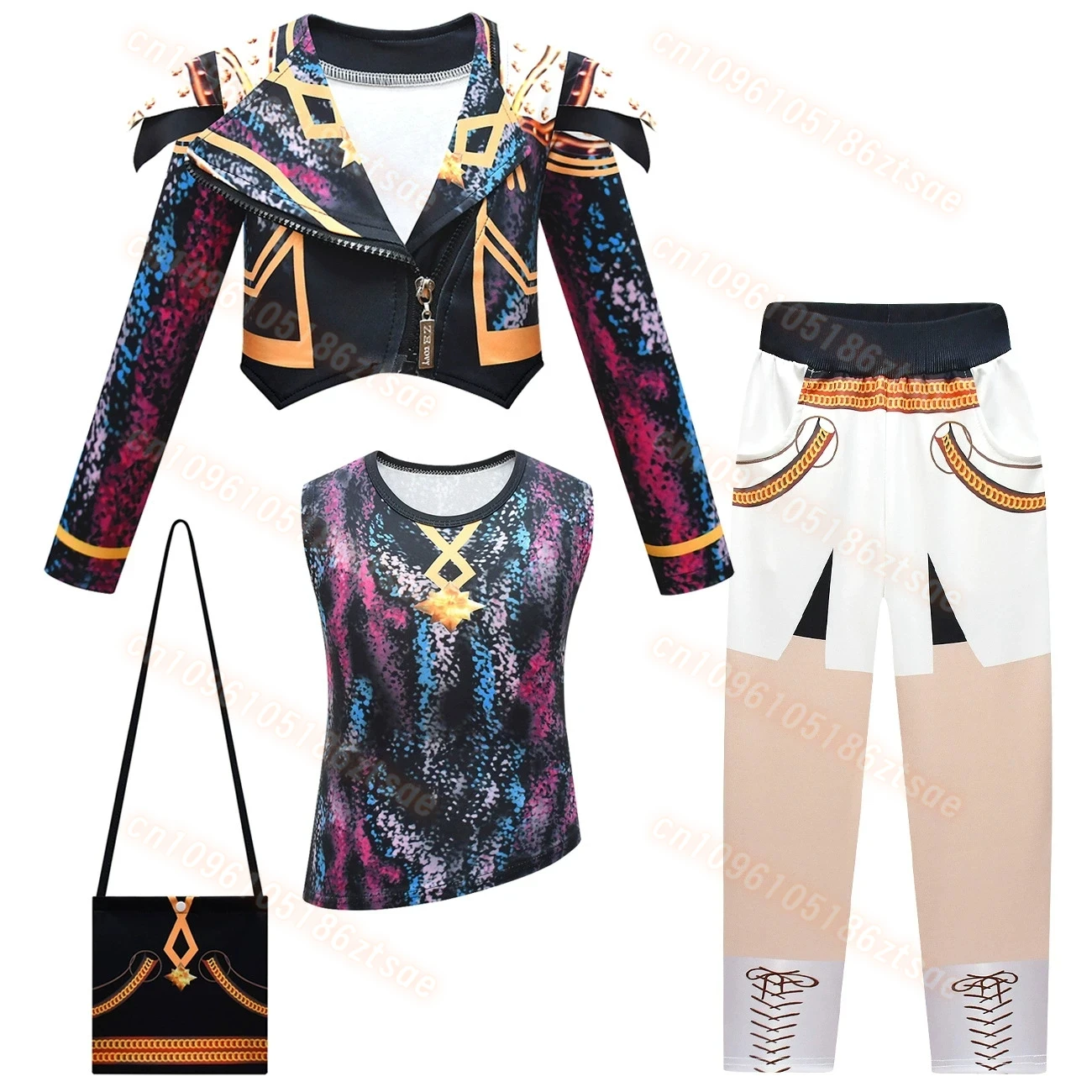 

Rumi Dress for Girls KPop Demon Hunters Cosplay Costumes Idol Rumi Mira Anime Clothes Fans Gifts Halloween Carnival Party Suits