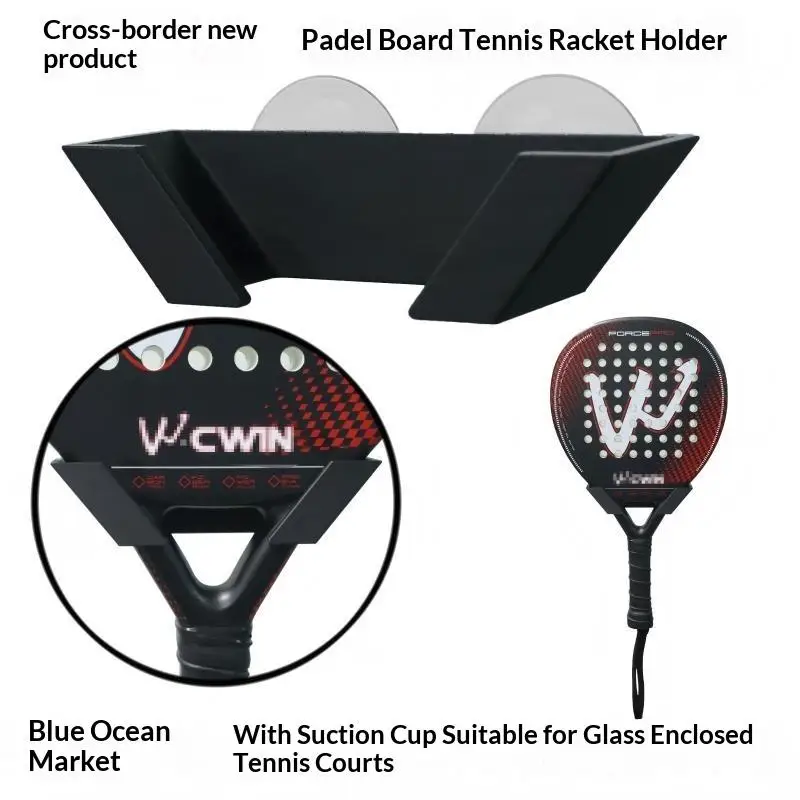 1Pcs Badminton Racket Holder Plastic Wall Hook Wall Mounted Racket Holder Tennis Racket Storage Rack Vertical Display Stand