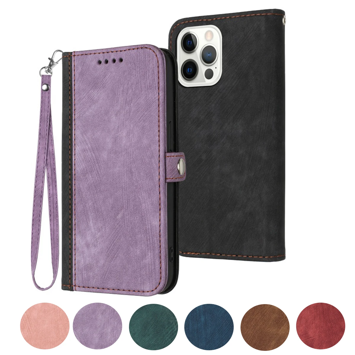 

Кожаный чехол в стиле ретро для Infinix Smart 9 8 Plus 7 HD Multi, 3 слота для карт, ремешок на запястье, откидной чехол-бумажник с защитой от падения, принципиально