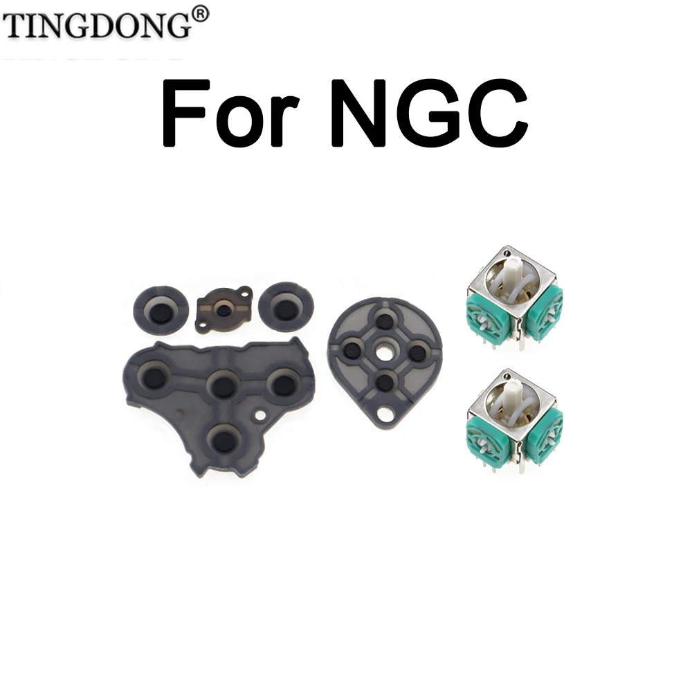 Ersatz-Leitgummi-Pads & Analoger Joystick für NGC-Controller - Reparaturteile-Set