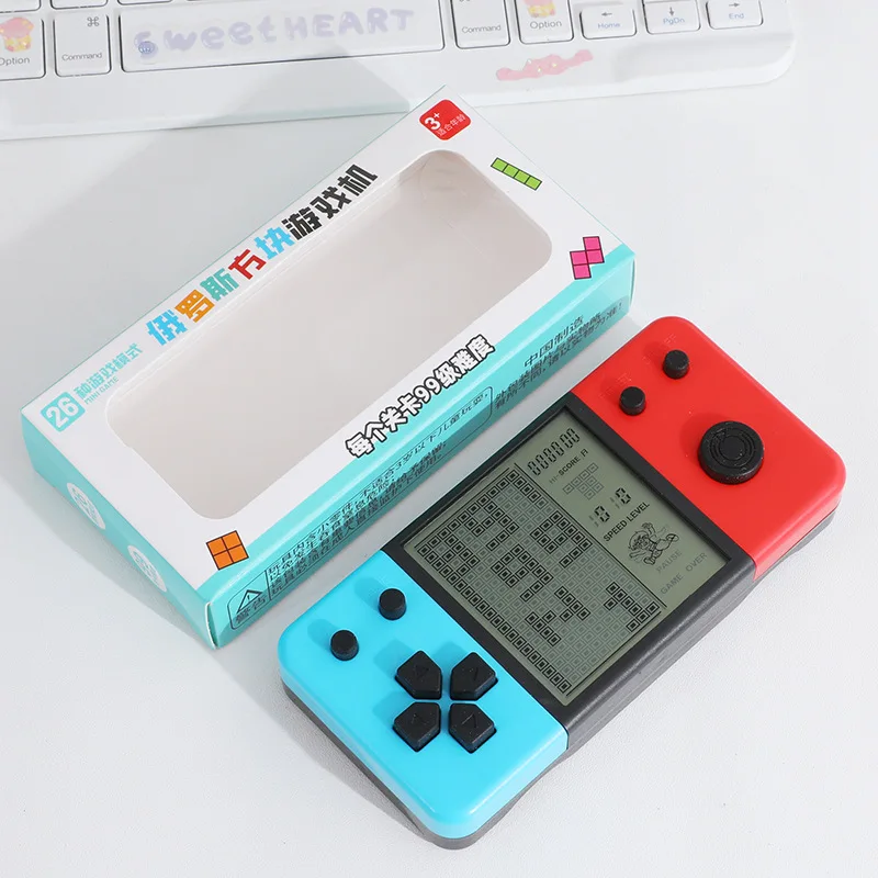 Portable Nostalgic Handheld - Classic Block Game - HD Large-Screen Electronic Player - Great for Commute and Parent-Child Time