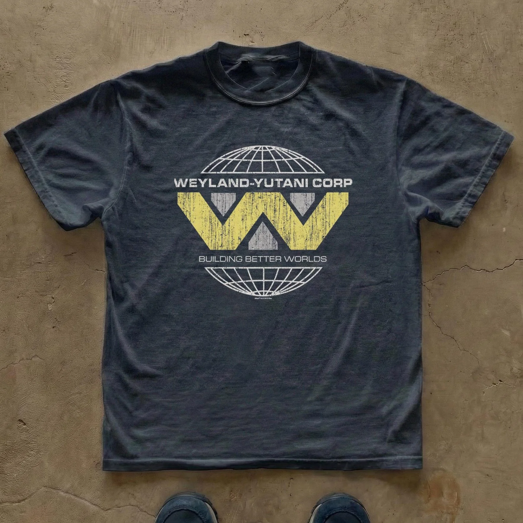 Weyland Yutani Building Better Worlds Retro Alien Corp Sci-Fi Grafik-T-Shirt aus Baumwolle für Herren und Damen, Streetwear-T-Shirt – Detail 2