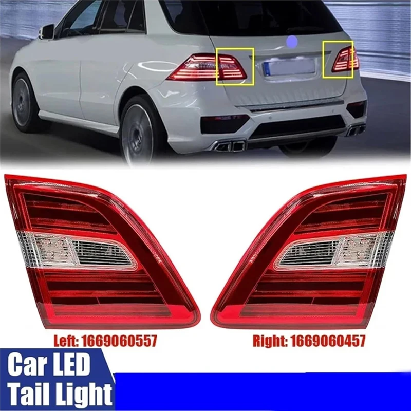 Car Inner LED Taillight For Mercedes-Benz W166 LED Rear Lamptaillight Lamp For ML300 ML350 ML400 2012 2013 2014 2015 Car Styling