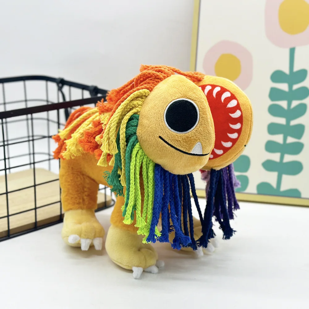 25cm Yarnaby Colorful Lion Doll Smile Critter Toy Bedroom Sofa Decora Pillow for Kids Birthday Gifts