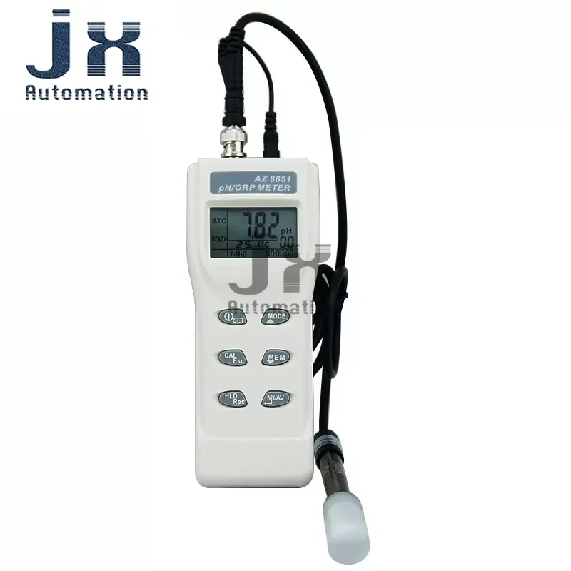 Hot Selling AZ8651 Portable PH/ORP Meter Water Quality Parameter Measuring Instrument With 86P1 86P3 86P4 86P6 86P7 pH Electrode