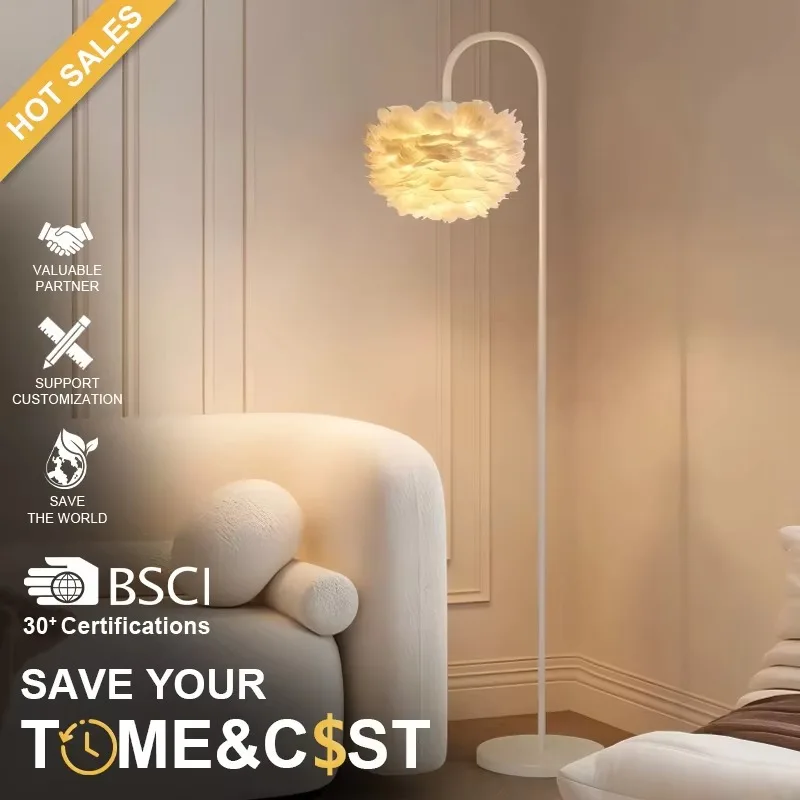 together-novel-design-wholesale-direct-sales-good-price-art-deco-floor-lamp-artistic-floor-lamp-with-feathers