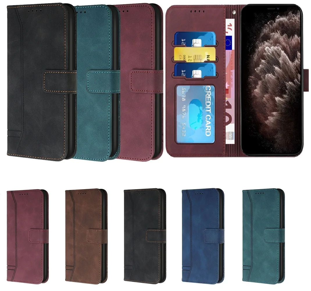 

Premium Magnetic Leather Flip Phone Case For iphone 17 17Pro 17Air 17Plus 16 E 15 Plus ProMax Pro Flower Cover Wallet Card Slot