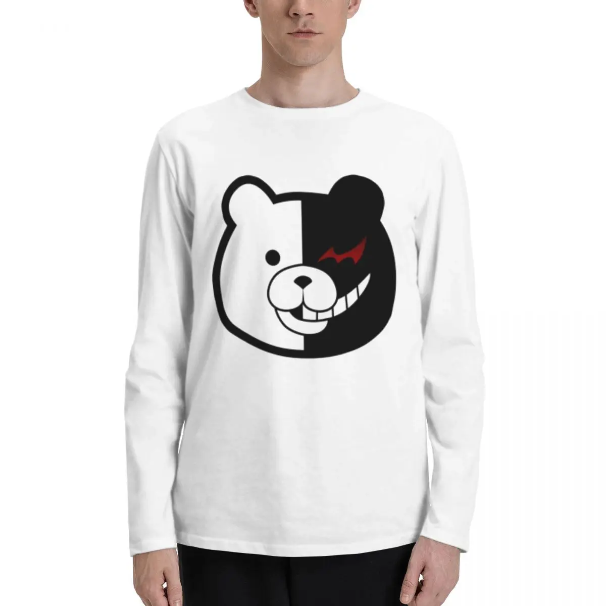 

Monokuma Stylish and Comfortable Men's Long Sleeve T-Shirt - Ideal for Every Season and Daily Wear