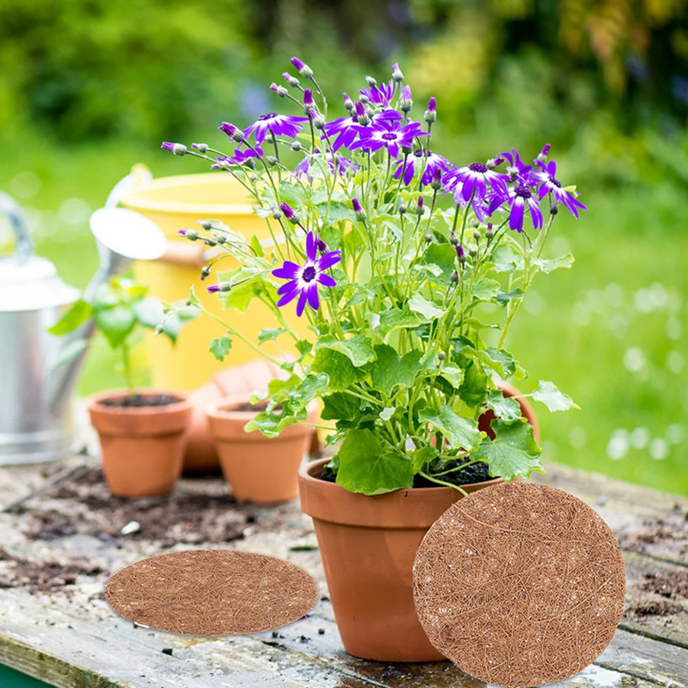 

16 Pcs Leak-proof Mat Coconut Fiber for Plants Coating Bird Nesting Coir Pads Supplies