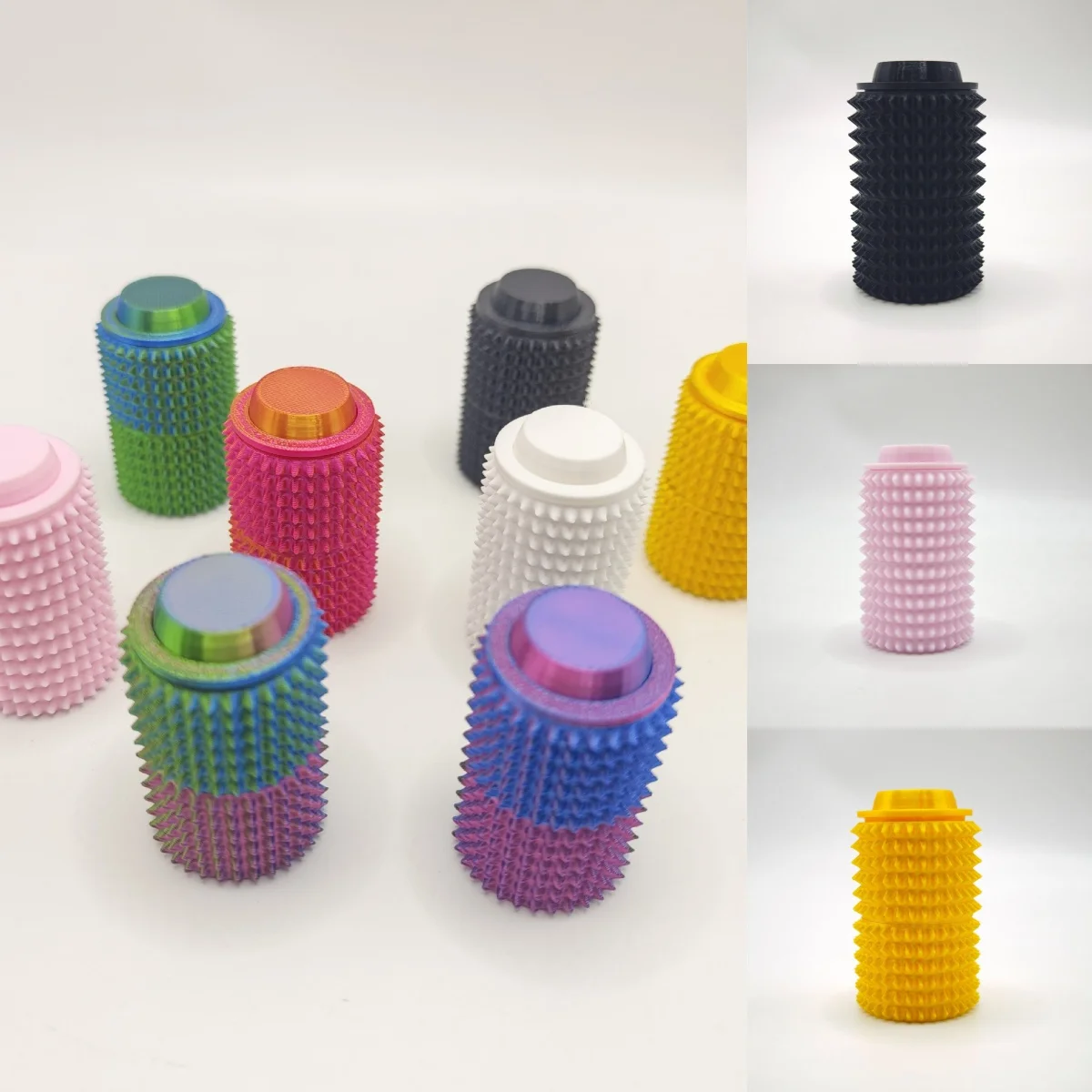 

Little Ouchies Anti-Anxiety Fidget Mini Grippie Spike Keychain Pendant Stress Relief Durable Novelty Gift for Anxiety Relief