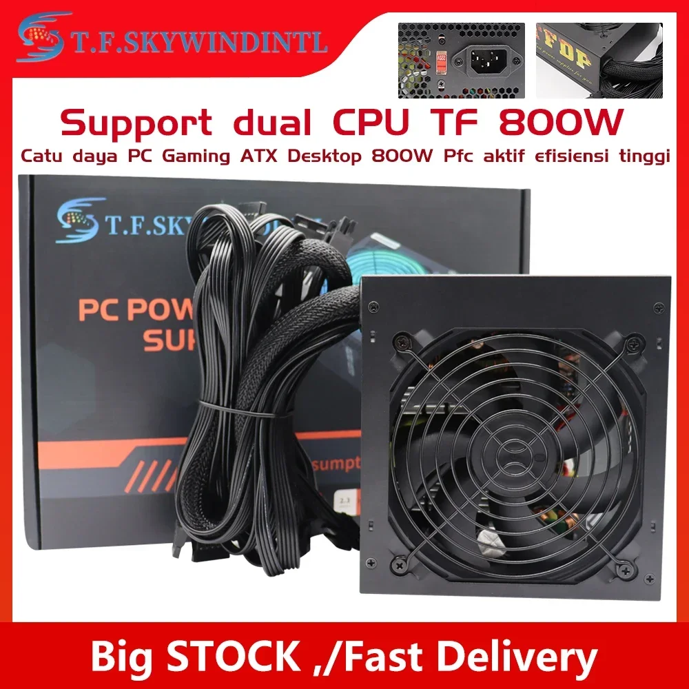 800W ATX Netzteil ATX Desktop-Computer Netzteil Gold Mining Chia Nennleistung 800W