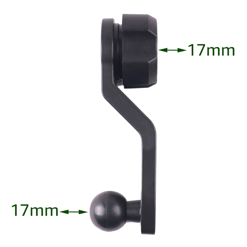 17mm Ball Head Extension Rod Adapter 360 Degree Rotating Extender Arm for Car Air Vent Dashboard Cell Phone Holder GPS Support view 5