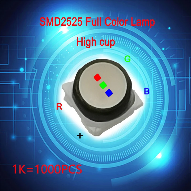 Kinglight SMD2525 full color LED lamp of four feet used for LED display maintenance，Outdoor RGB components for display