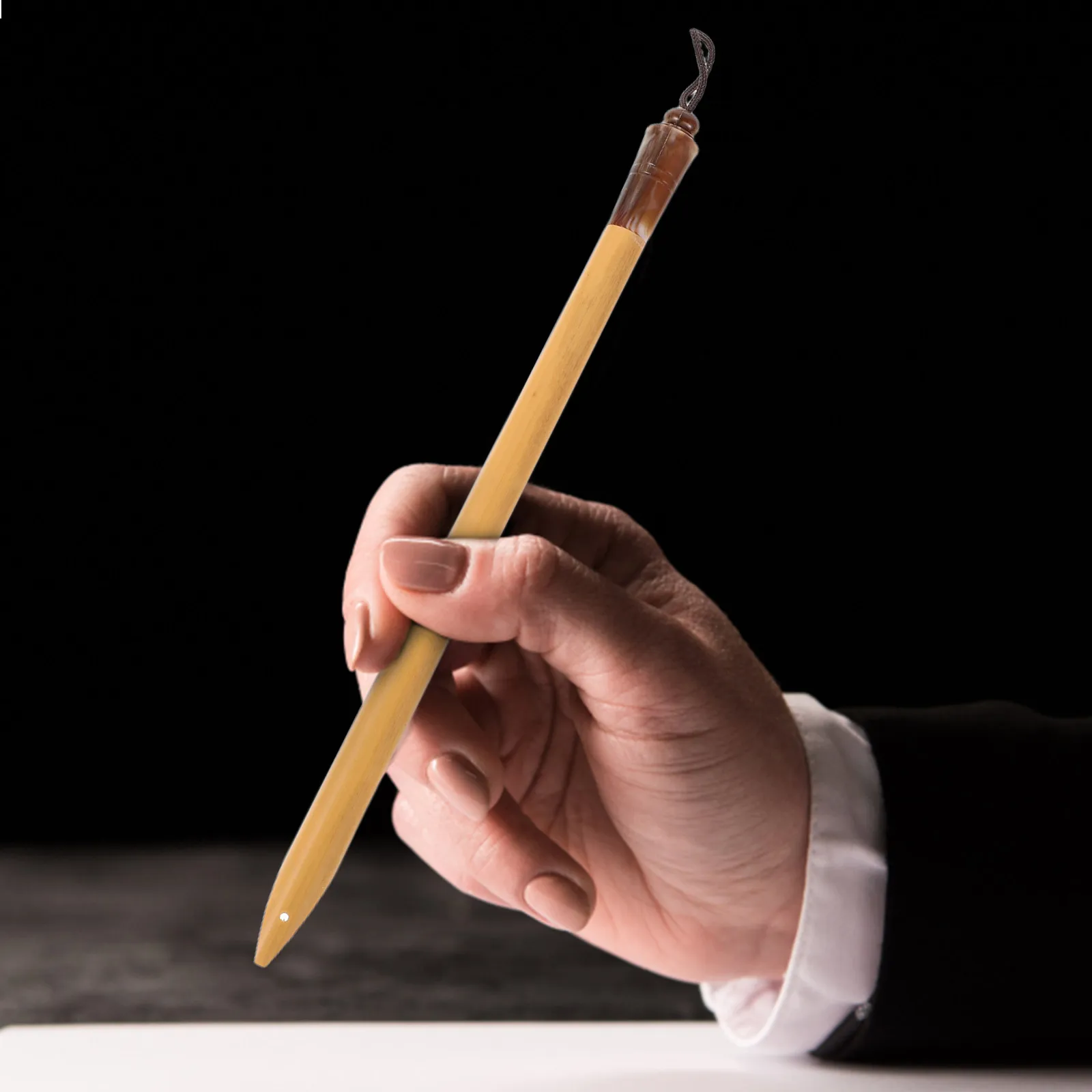 

Bamboo Calligraphy Pen Handcrafted Rustic Design Flat Tip Ideal Traditional Writing Artistic Sessions Dip Pen Usage