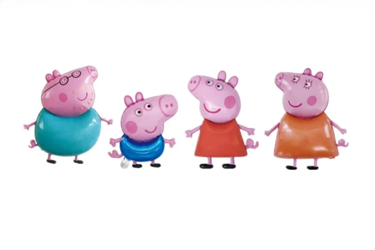 Peppa Pig Cartoon Series Balloon Set Children\'s Birthday Party Toys Decorative Aluminum Film Balloon Party Supplies