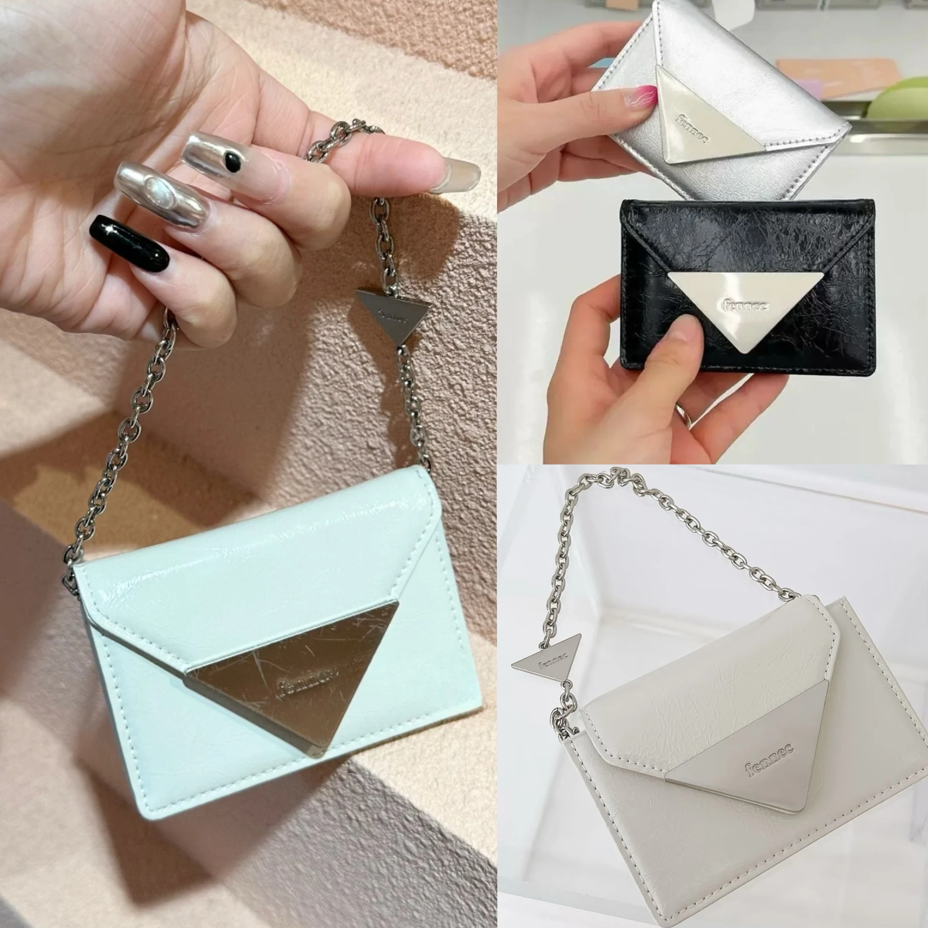 fashionable-triangular-brand-portable-card-holder-women's-coin-purse-document-bag-classic-label