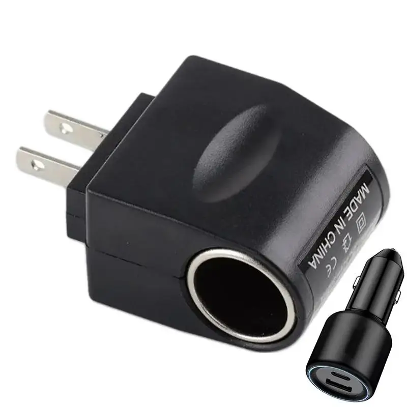 Universal 110V-220V AC to 12V DC EU US Car Cigarette Lighter Socket Power Adapter Wall Plug Converter With LED charger indicator