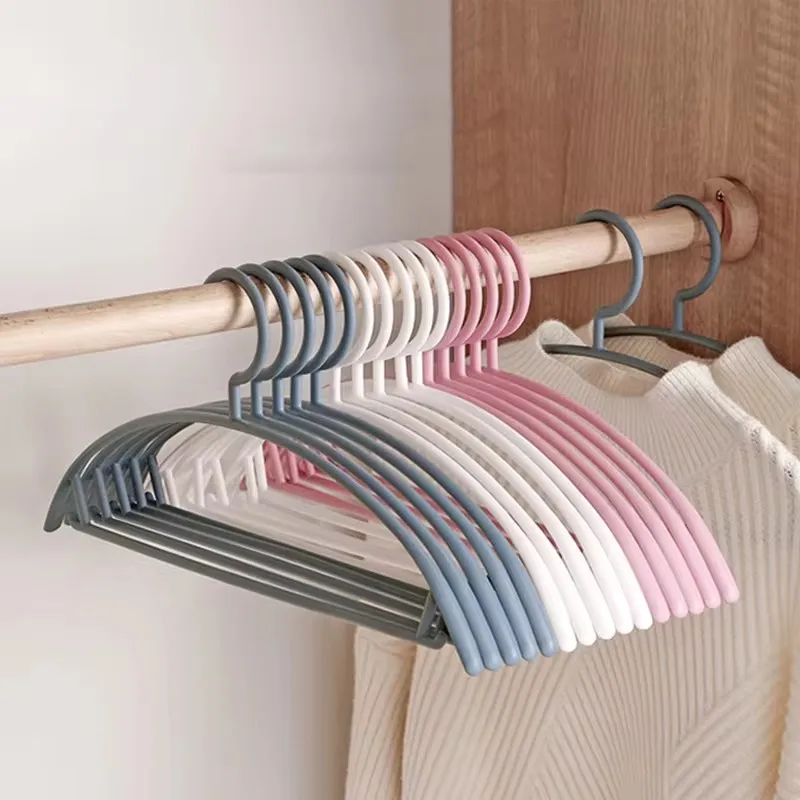 Traceless clothes hanger household non-slip clothes drying rack clothes storage artifact bedroom clothes rack ten batches