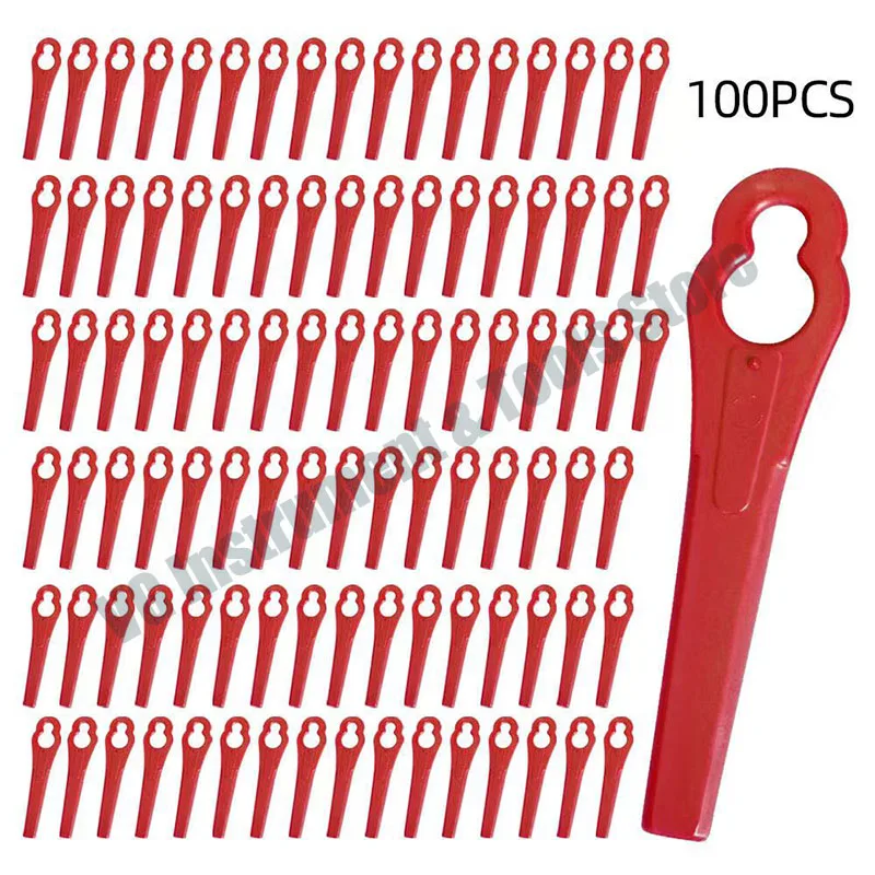 100Pcs Grass Trimmer Blade for Aldi Ferrex 20V/40V FAR 20-1 20-N Li-Ion Cordless Garden Feelings Gfart 18 Lawn Trimmer