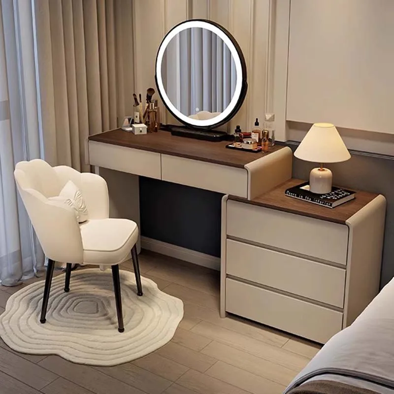 

Зеркало для спальни, туалетный столик, стул, современный роскошный органайзер для учебы, туалетный столик, европейский сервис, модная мебель Penteadeira