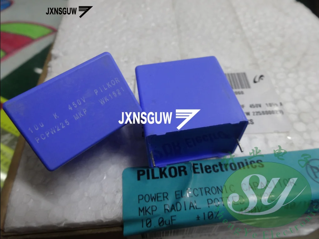 10PCS/lot NEW PILKOR MKP 10UF 450V 10% P28MM power film capacitor PCPW 225 10uF/450V 106/450v free shipping