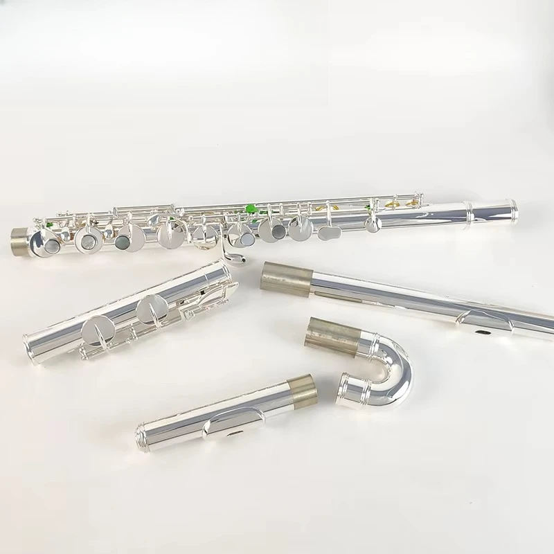 Alto Flute 16/17 Holes G Tuning Silver Plated Flute With Two Mouthpiece/Antique Classic Colors