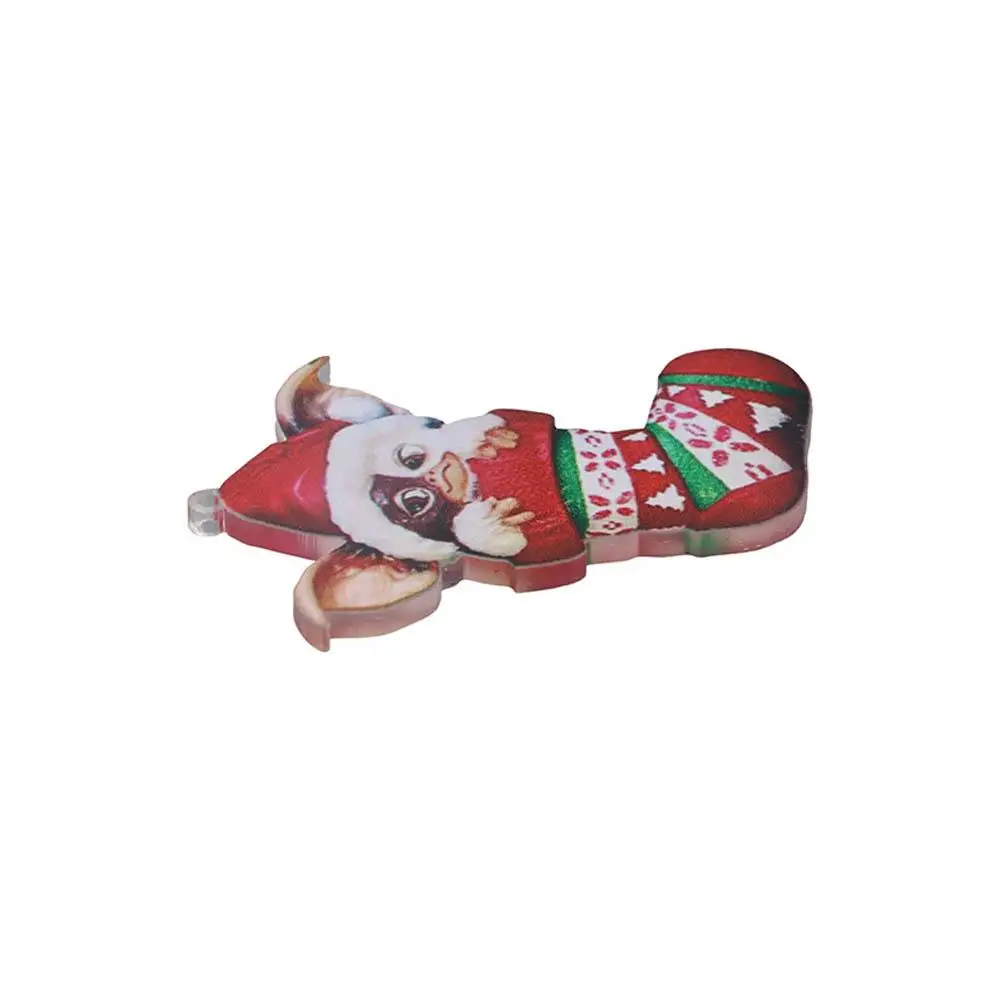 Cute 2D Gremlins Santa Hat Acrylic Socks Dog Gremlins Gizmo Hanging Flying Dragon Chrismtas Tree Pendants Christmas Gift