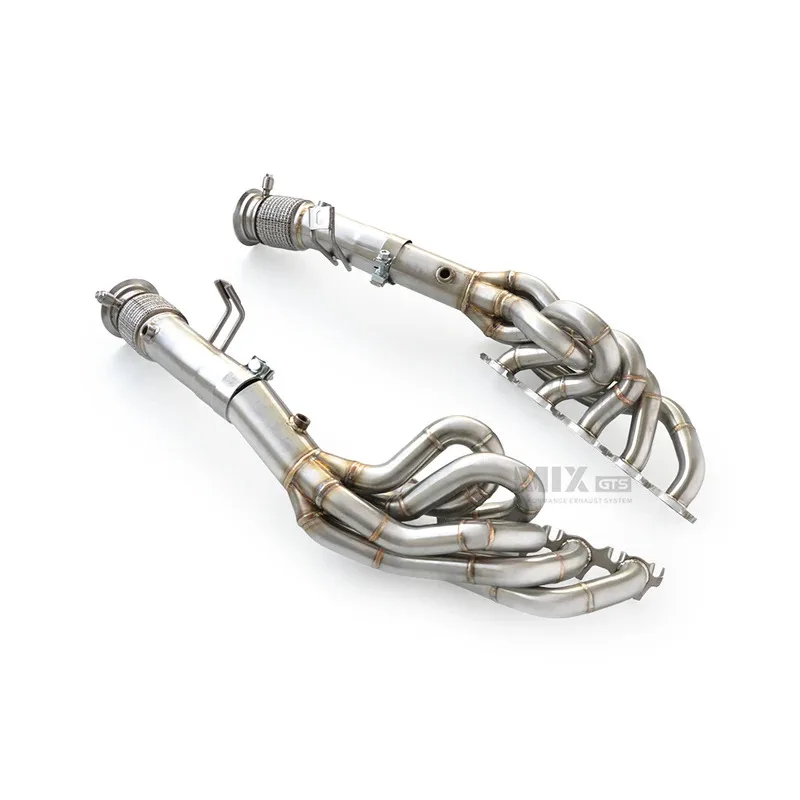 Automotive Exhaust Pipe Suitable for AUDI R8 V10 5.2L 2010-2019 Stainless Steel Exhaust Manifold Exhaust System