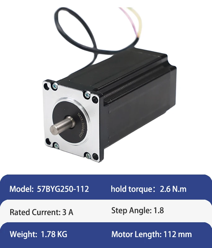 EMTECH  Hot Sell Nema23 57*112mm  3Nm Hybrid Linear Step Motor with DM542 Driver Kit  CE Certified for Sewing Machine Motor