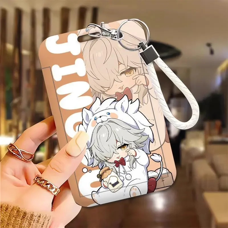 Honkai:Star Rail Cartoon Sunday Jingyuan Boys' Dormitory Pajama Style Holder Cover Cute 3inch Cards Protect Sleeves For Students