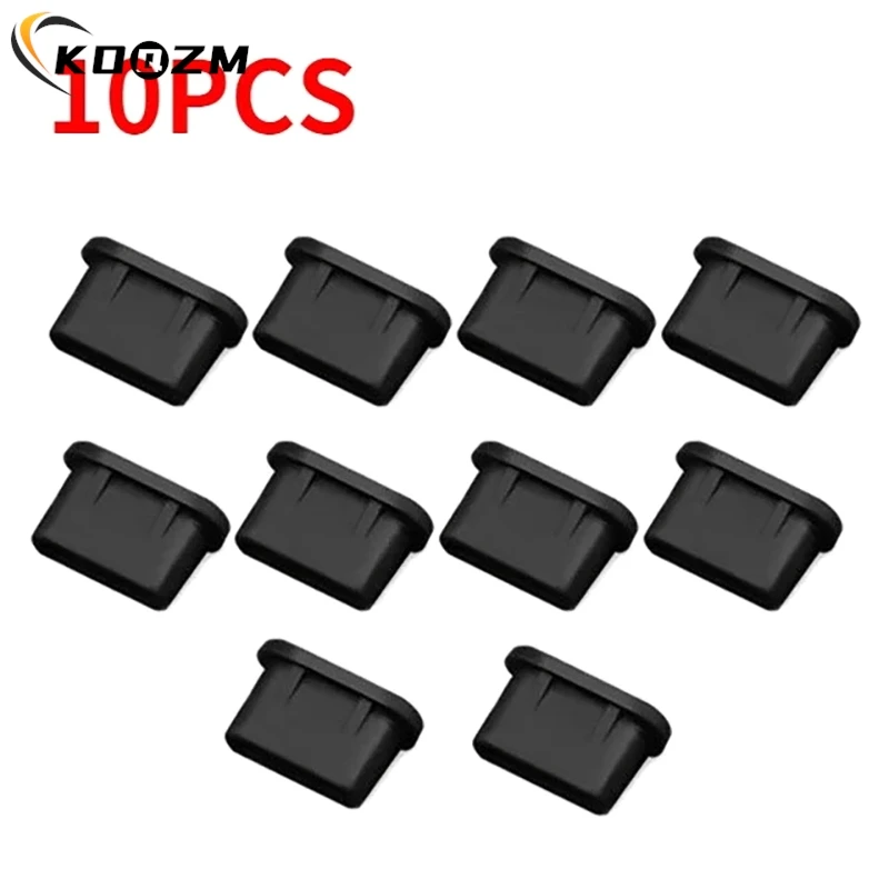 5/10PCS Mobile Phone USB Type C Dust Plugs Silicone USB Phone Charging Port Protective Cover Dust Protector Stopper Dustproof