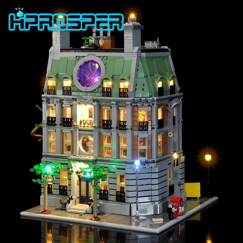 

Hprosper 5V LED Lights For Marver 76218 Sanctum Sanctorum Decorative Lamp With Battery Box(Not Include Lego Building Blocks Set)