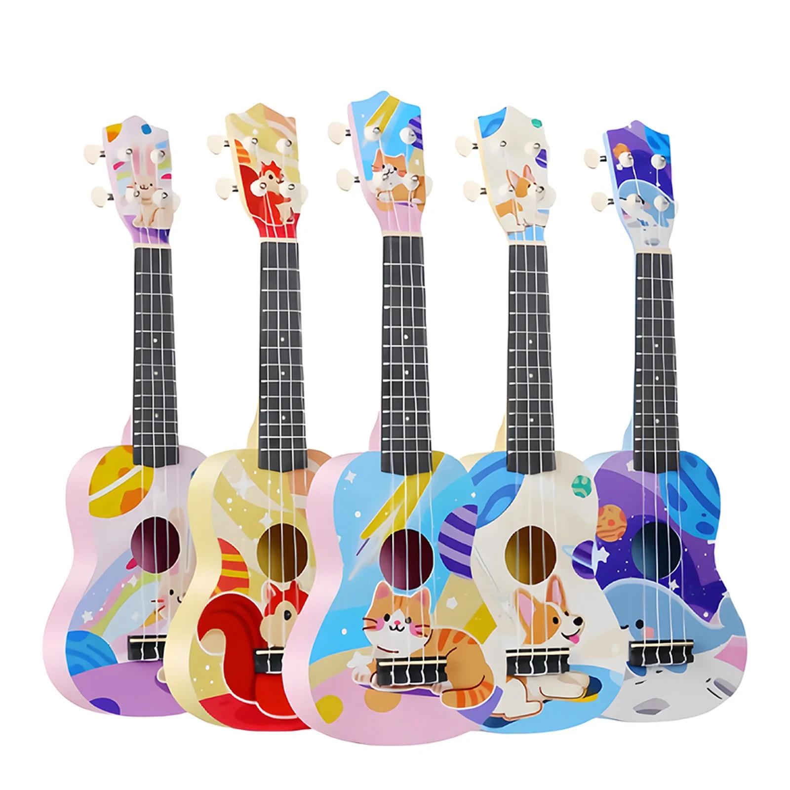 21-Inch Carbon Fiber Soprano Ukulele Starter Bundle - Full Kit W/ Bag, Strap, Capo, Strings, Picks & Polishing Cloth