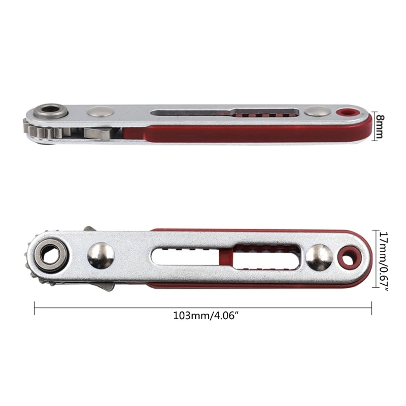 Upgraded Mini Ratchet Wrench Ratchet Screwdriver Alloy Suitable for Various Uses Drop Shipping