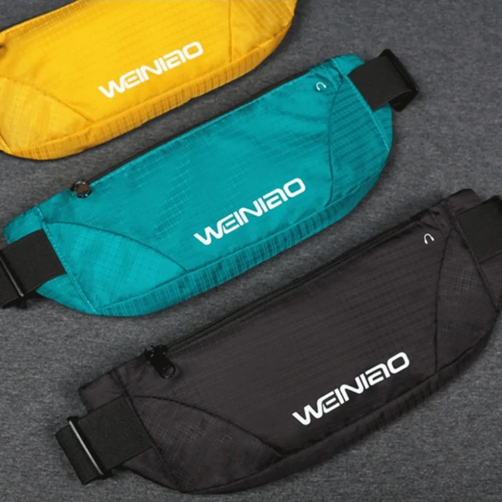 New Female Running Waist Bag Waterproof Sports Gym Mobile Phone Bag Men Women Hidden Pouch Sports Running Belt Waist Pack