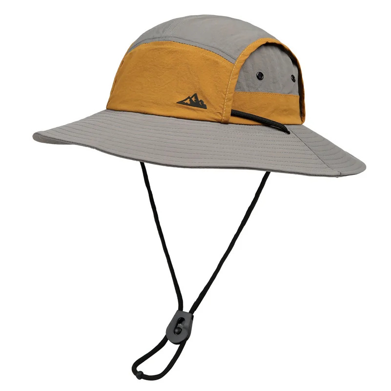 Lightweight Big Brim Sun-proof Alpine Cap Women's Outdoor Travel Quick-drying Uv Protection Bucket Hat Men's Fishing Hat