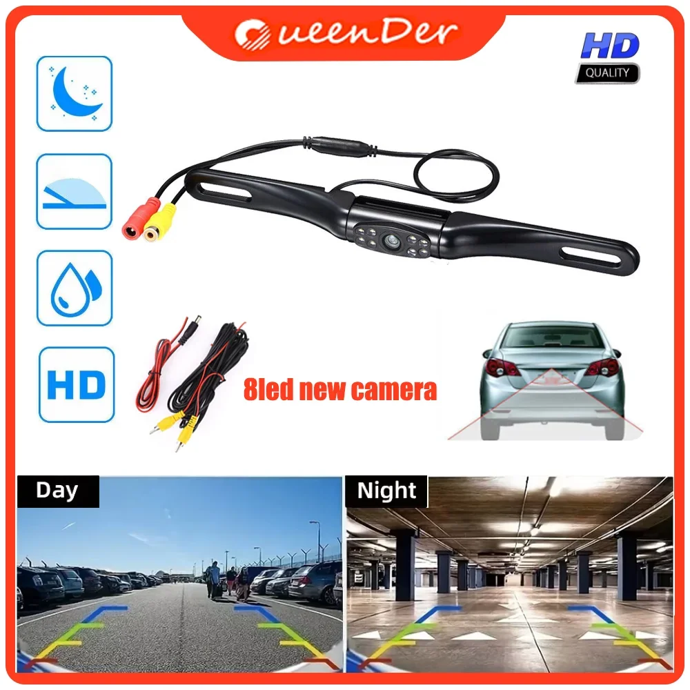 

QueenDer HD Parking Camera Wide 170° Waterproof Night Vision Car Rear View Reverse Backup Camera