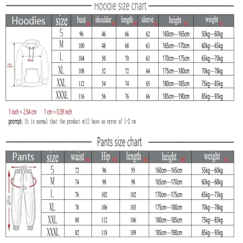 Men Women Autumn Hooede Sports Suit Fleece Hoodies+Sweatpants Fitness Training Kit Pullover Male Sportswear Jogging Running Sets