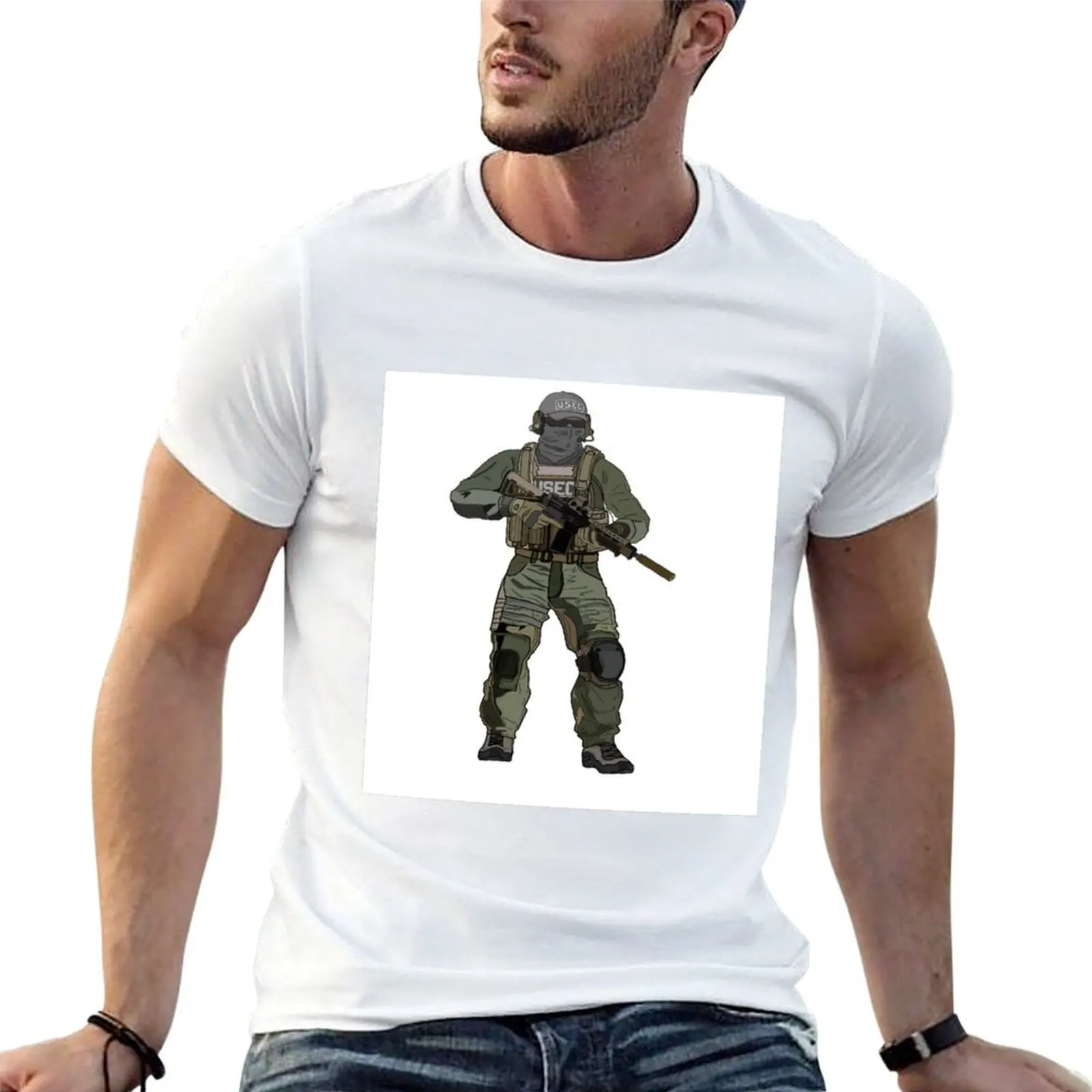 

t man T-Shirt man usec Escape vintage cotton for t shirts from graphic tarkov shirts