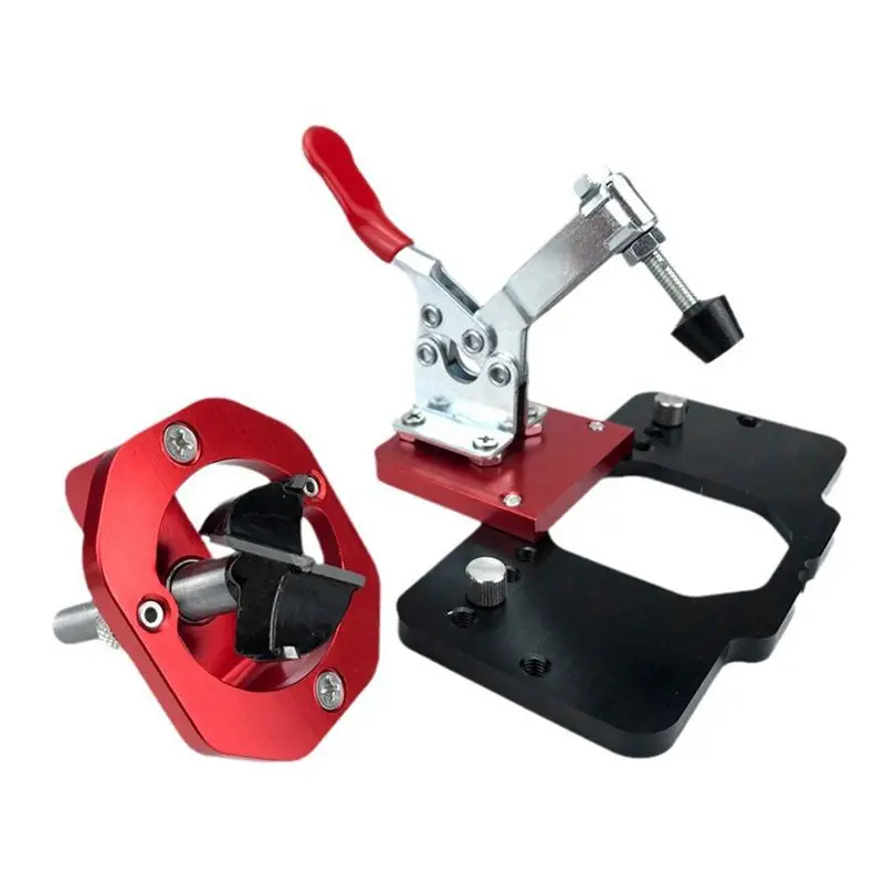 New Shown-35Mm Concealed Door Hinge Clamp Accurate Locking Cabinet Hinge Clamp Pocket Hole Clamp Adjustable Quick Punch Cabinet
